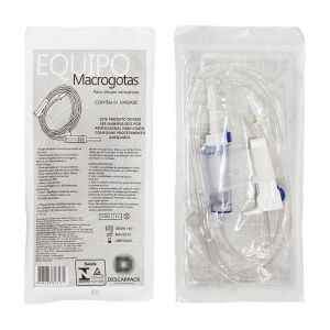 Equipo Macrogotas Luer Slip Completo Descarpack com 500 Unidades